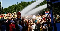 Police use water cannon, detain 2,400 climate activists