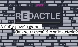 Redactle  | Wikipedia based Puzzle Game