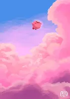 [Fan Art] Kirby in the Clouds by David Pavon