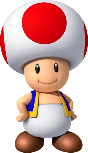 Toad from the Super Mario games