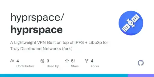 GitHub - hyprspace/hyprspace: A Lightweight VPN Built on top of IPFS + Libp2p for Truly Distributed Networks (fork)