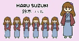 [Official Art] Haru Suzuki in Yukata by npckc - a Year of Springs