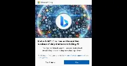 Microsoft is stuffing pop-up ads into Google Chrome on Windows again