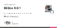 Release 86Box 4.0.1