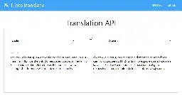 LibreTranslate - Free and Open Source Machine Translation API