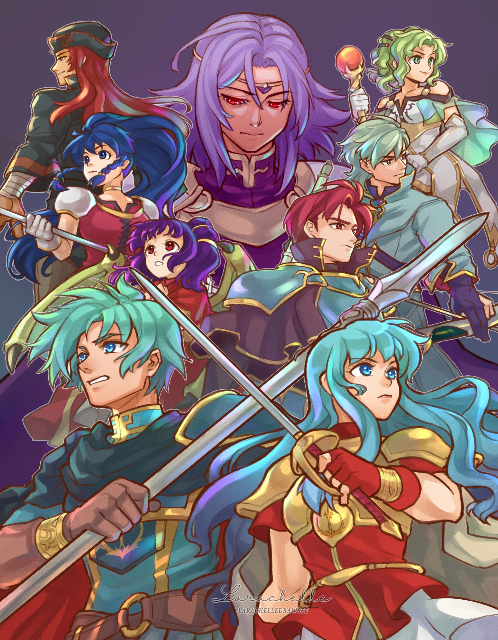 Fire Emblem Sacred Stones Artwork from Larachelldrawsfe