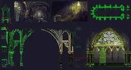 [Official Art] Inquisition Architecture Concept by Damien Papet - a Plague Tale: Innocence