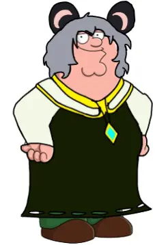 Image of Peter Griffin edited to look like Nazrin