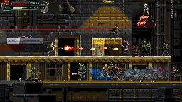 [Game] Huntdown - fun 2d shooter set in a cyberpunk world is currently 80% off ($4)