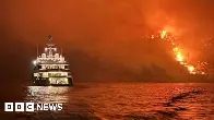 Greece wildfire: Anger after yacht fireworks spark blaze